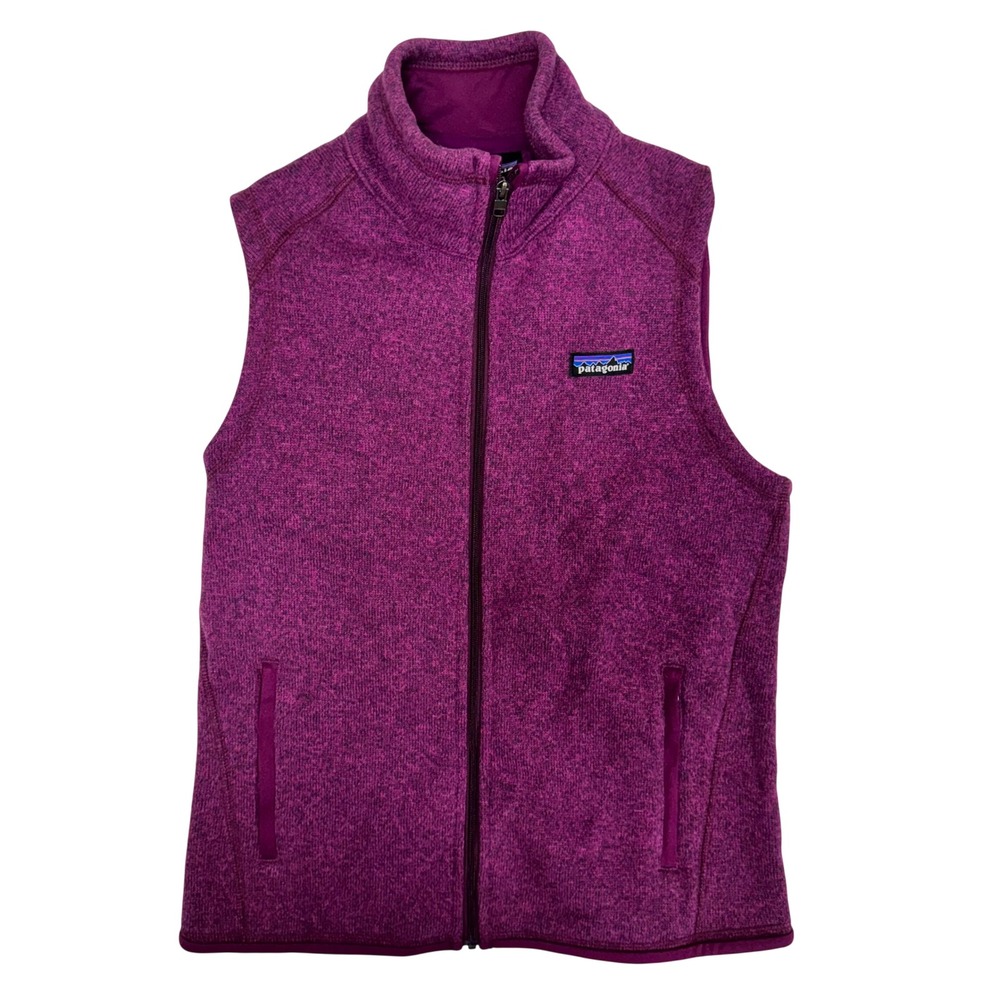 Patagonia Better Sweater Vest Purple Heather Full Zip Fleece Small